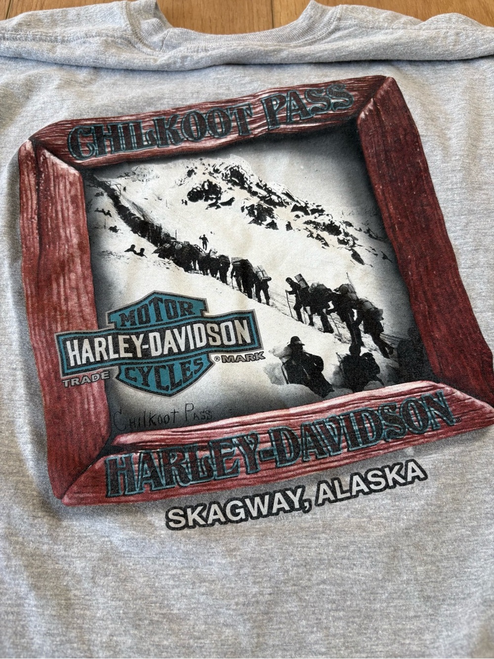 2012 Outpost Harley-Davidson Chilkoot Pass Skagway Alaska Size XL Shirt